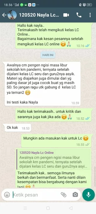 testy lc online sukses